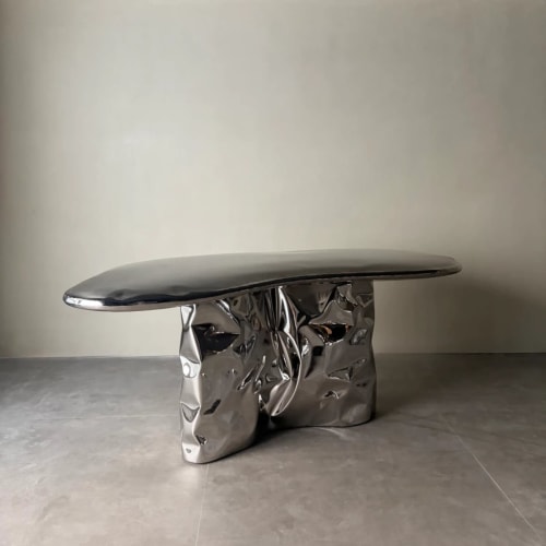 Steel Dining Table — Pebble Collection, Nitush Aroosh | Tables by Nitush Aroosh