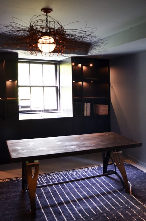 If you're looking for rustic wooden furniture with a splash of industrial chicago chic, be. rustic industrial burnt wood table by