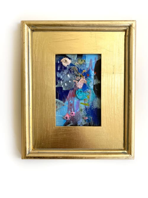 SOLD 'Caught In A Net' Framed Mini Painting | Paintings by Jessalin Beutler