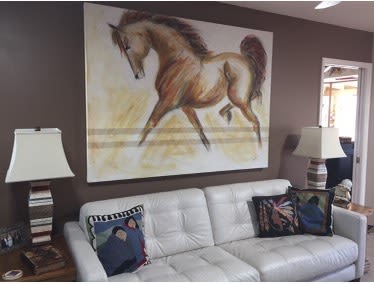 Large Fancy | Oil And Acrylic Painting in Paintings by Donna B Fine Art, Donna Bernstein, Artist