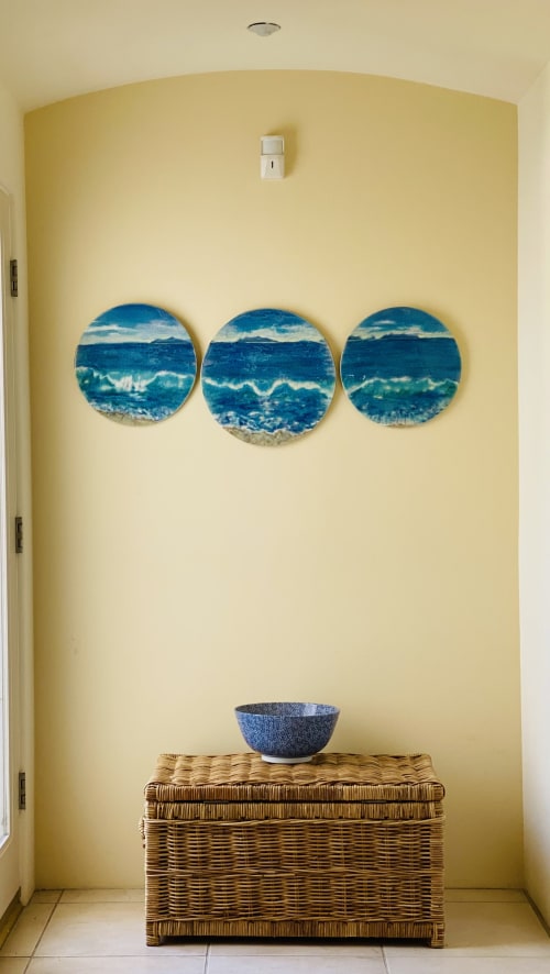 Morning wave | Sculptures by Sue Barry tiles