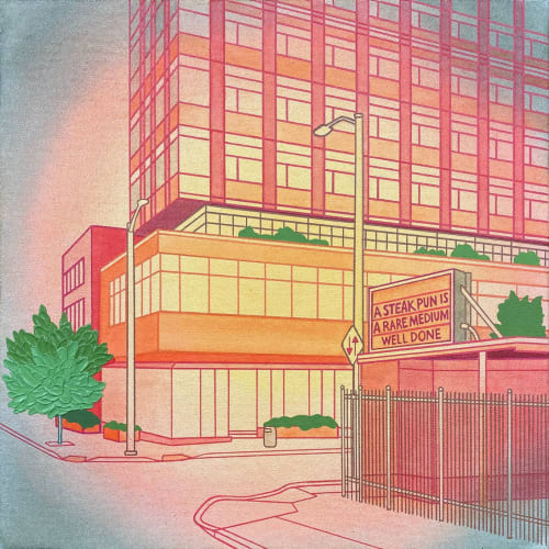 Message From the Street 02 | Oil And Acrylic Painting in Paintings by Elizabeth Gahan