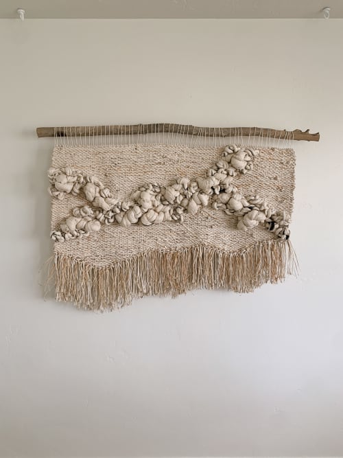 wabi sabi soft sculpture wall hanging | Wall Hangings by Rebecca Whitaker Art