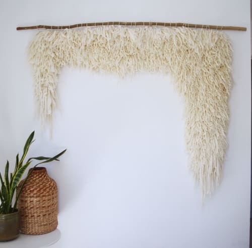 Sheepskin weavings | Wall Hangings by Camille McMurry