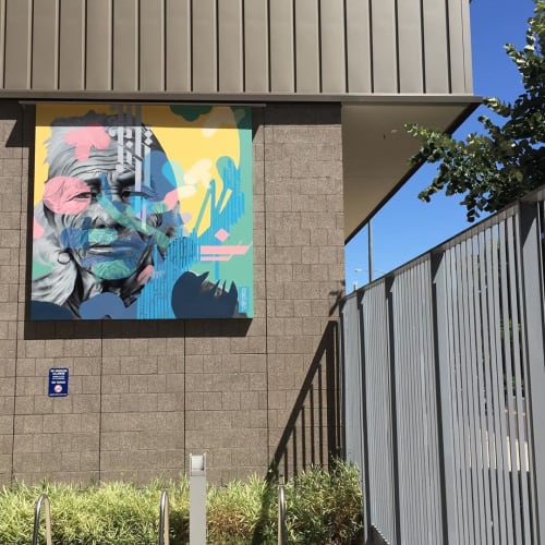 "Gyan" | Murals by H11235 | Lane Community College in Eugene