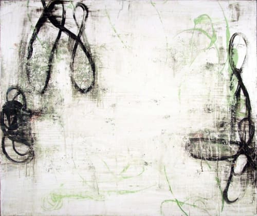Green Abstract | Oil And Acrylic Painting in Paintings by Bernd Haussmann