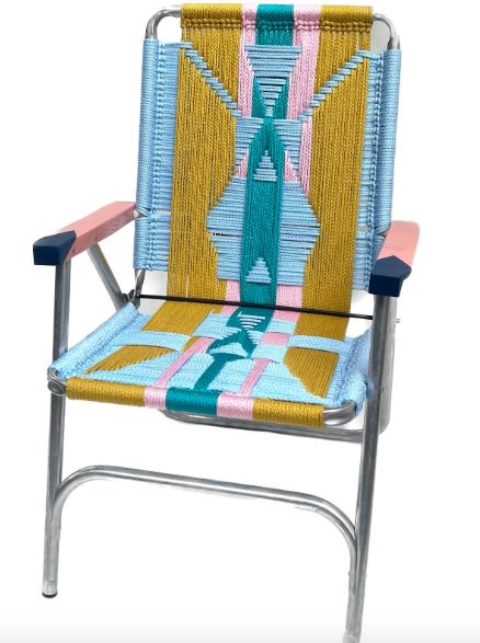 Hazel and Shirley: Indigo Girl | Folding Chair in Chairs by KIM HILL  for KIM HILL DESIGN