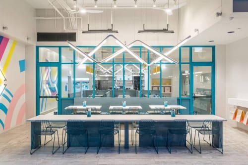 Lucy Side Chair - Peacock Blue | Chairs by Bend Goods | California Chicken Cafe in Los Angeles