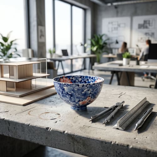 Heritage Wood-fired Mille-fleurs Ice-crackle Tea/Coffee Bowl | Decorative Objects by Dynasty Artisan