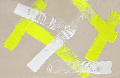 Yellow Magic #1 | Oil And Acrylic Painting in Paintings by Arthur  Adams