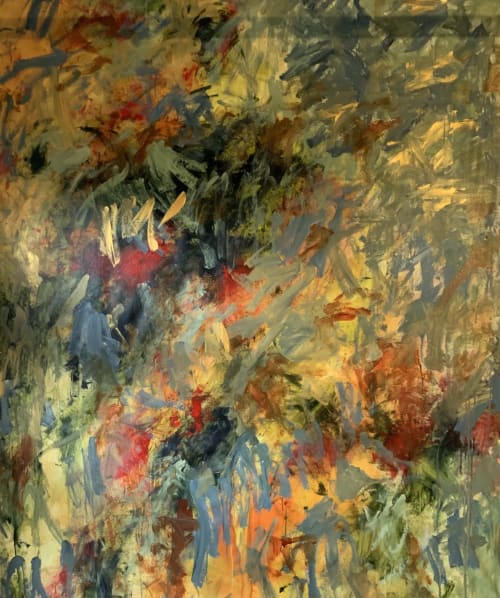 Autumn In New York 🔴 | Oil And Acrylic Painting in Paintings by Darlene Watson Abstract Artist