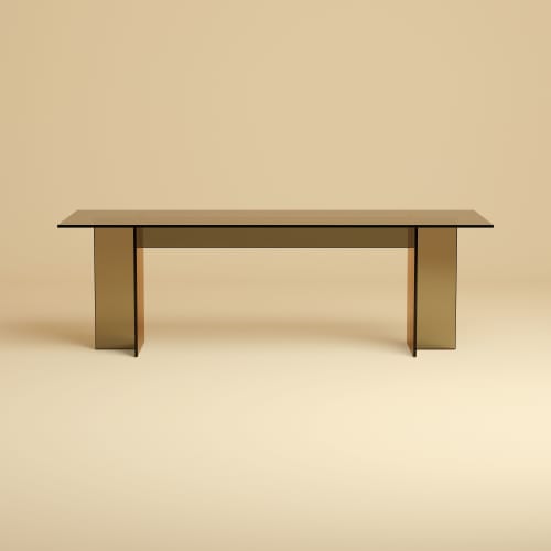 Bronzed Glass Lounge Table - NOOR by Lebanto | Coffee Table in Tables by Lebanto