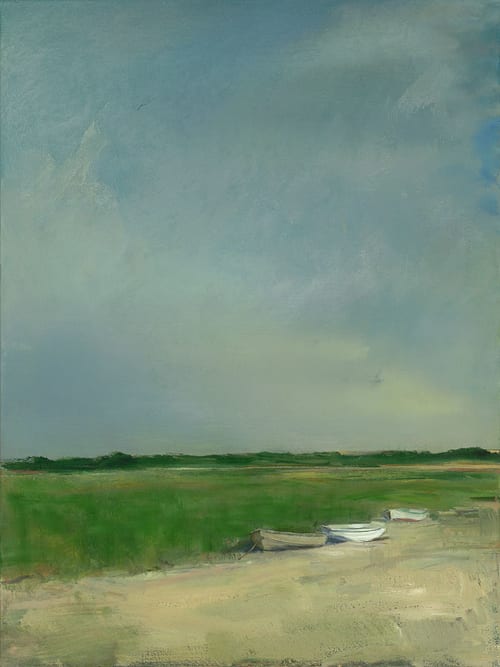 Anne Packard "Three Boats" | Paintings by YJ Contemporary Fine Art