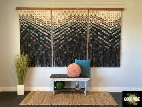 Large Scale Hexagon Wall Hanging - 3 Panel | Wall Hangings by The Good Vibe Effect