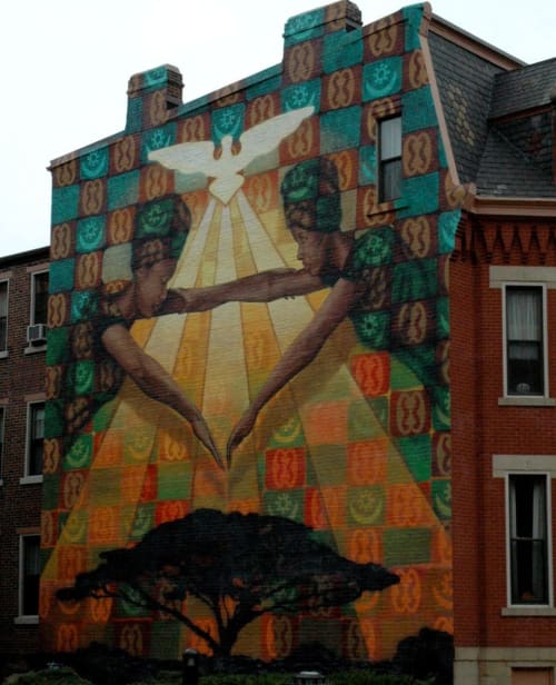 I Am Because We Are | Street Murals by Gerard Tonti | Duquesne University - Union Building in Pittsburgh