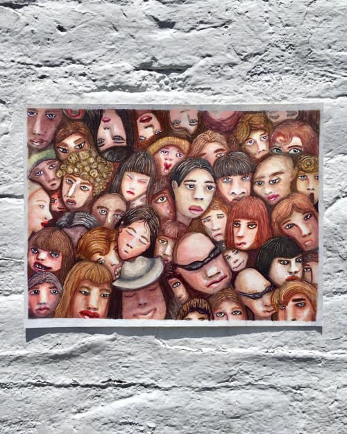 Crowded | Paintings by Pamela Goldhagen