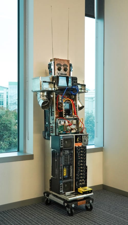 "Forest the Robot" | Sculptures by ANTLRE - Hannah Sitzer | Google RWC SEA6 in Redwood City