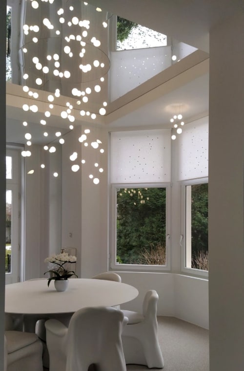 The meteorites in Brussels | Chandeliers by Beau&Bien