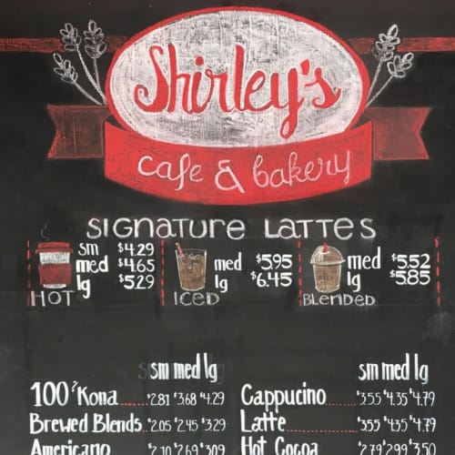 Chalkboard Lettering | Signage by Jeslyn Kate | Shirley's Deli and Coffee Shop in Pensacola