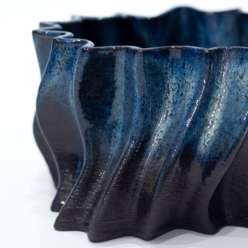 Wave abstract vase / W - S - 0 0 0 1 | Vases & Vessels by BinaryCeramics