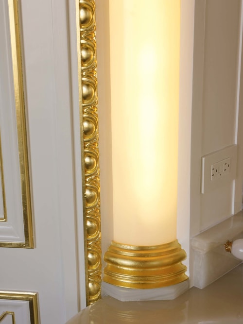 Park West Penthouse Vanity Bespoke Lighting | Lighting by Darin White | HAVA studios