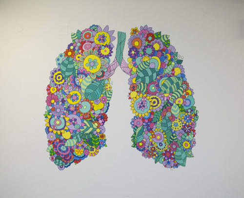 Inhale life | Murals by Melinda Šefčić | Clinic for Lung Diseases in Zagreb