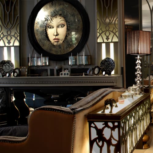 'Hypnosis' Glowing Mirror | Decorative Objects by Egle Mieliauskiene