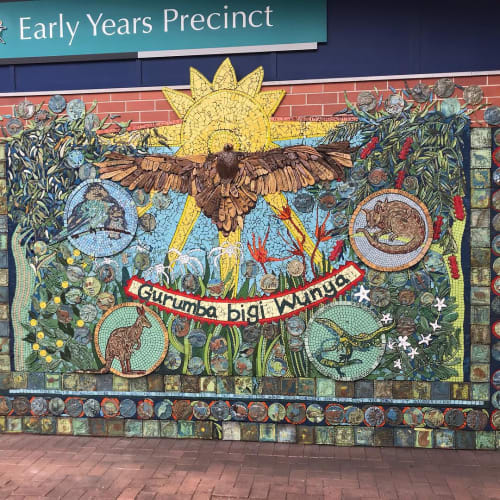 Ceramic Mosaic Mural | Public Mosaics by Jane du Rand | ​​​​St Augustine's College in Augustine Heights