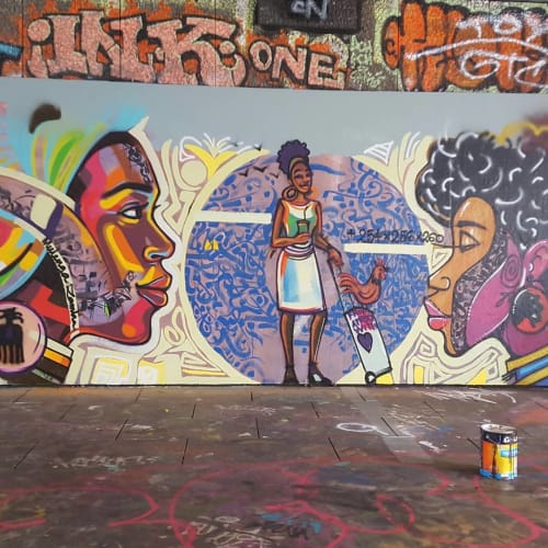 Graffiti Art Mural | Murals by Naney Chelwek | University of South Australia in Adelaide