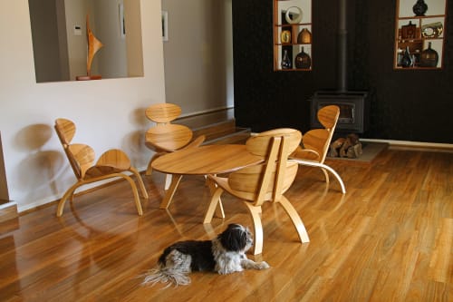 Apollonius Coffee Table and Chairs | Chairs by Darren Oates Fine Furniture