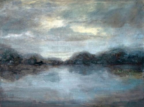 Moody Waters | Oil And Acrylic Painting in Paintings by Jessica Whitley Studio