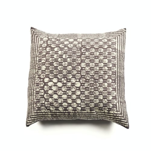 Oasis Charcoal Silk Pillow | Pillows by Studio Variously