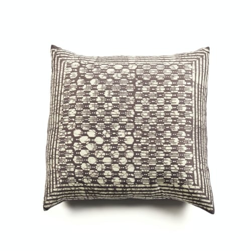 Oasis Charcoal Silk Pillow | Pillows by Studio Variously