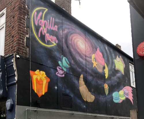Space Cakes at Vanilla Moon | Murals by ROKIT RPG