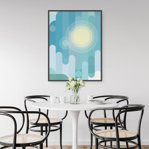 Partly Cloudy Art Print | Art & Wall Decor by Michael Grace & Co.