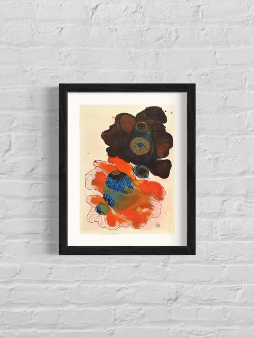 Interior Vision - Original Ink Painting | Watercolor Painting in Paintings by Kelly Watson