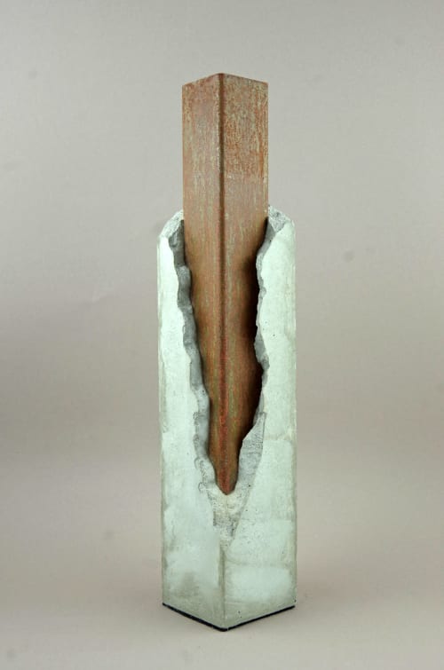 Vase Typ 4 Rusty Concrete | Vases & Vessels by Stephan Schmitz / adorTable