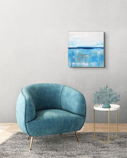 16x16 | Coastal Series | Oil on Canvas | Oil And Acrylic Painting in Paintings by Studio M.E.
