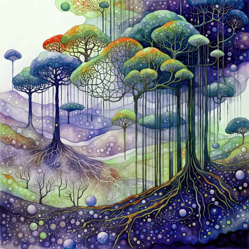 Biomimetic IV | Paintings by Tina Alberni, Artist at Color by Design Studio
