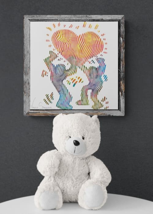 TRIBUTE TO KEITH HARING : LOVE, LOVE AND LOVE | Paintings by Virginie SCHROEDER