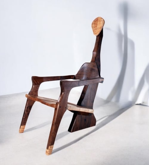 Accent Chair, Walnut Chair, Eclectic Chair | Chairs by Aaron Smith Woodworker