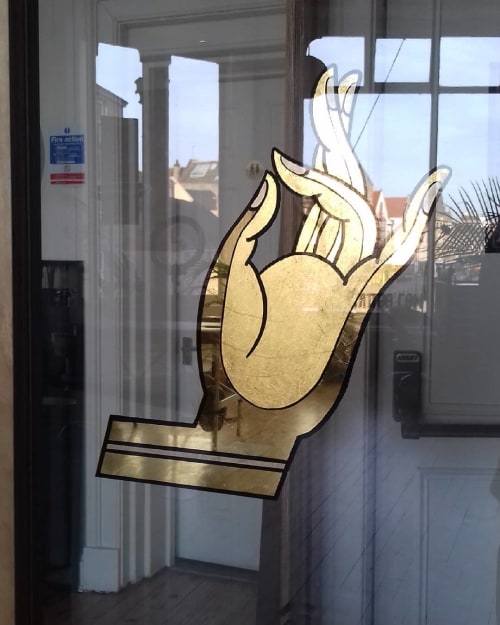 Gold Hand | Signage by Journeyman Signs (TATCH) | Insider Tattoo Studio in Edinburgh