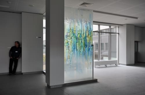 Cityscape Glass | Wall Treatments by ARCHIGLASS by Urbanowicz | Dolnośląski Szpital Specjalistyczny im. T. Marciniaka - Centrum Medycyny Ratunkowej in Wrocław