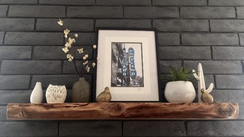 Live Edge Maple Mantelpiece | Ledge in Storage by Beneath the Bark