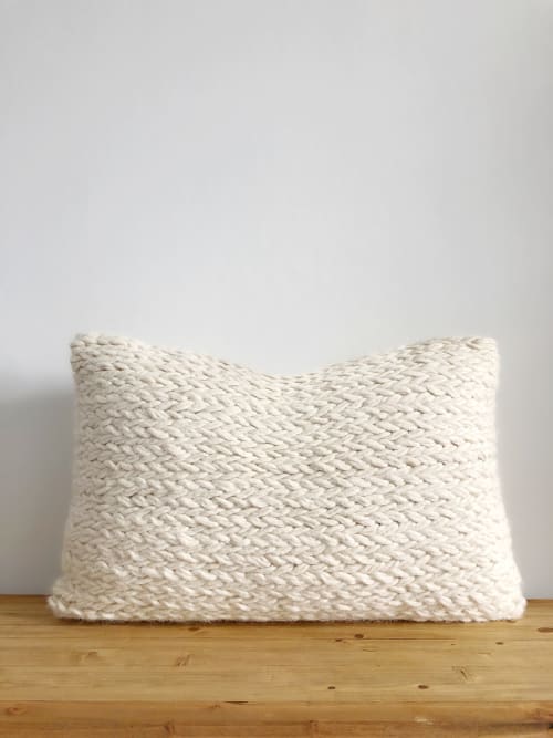 Monet Wool Lumbar Pillow Cover | Pillows by Coastal Boho Studio