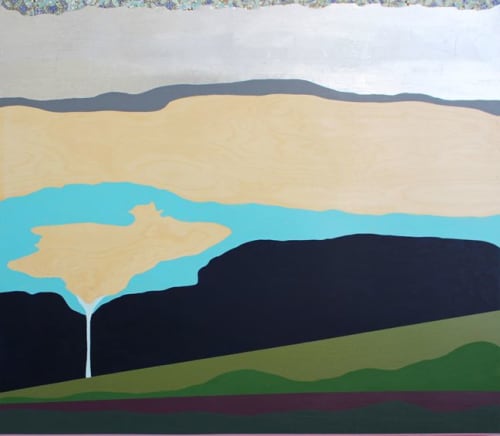 Distant Falls | Paintings by Michele Kishita | Howard Gittis Student Center in Philadelphia