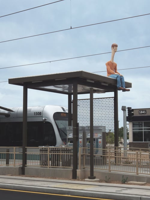 Artworks for a light rail station | Public Sculptures by Hans van Meeuwen