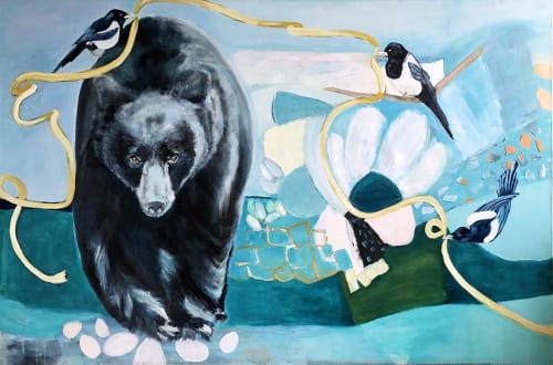 Bear à gogo | Paintings by Lucie Leduc