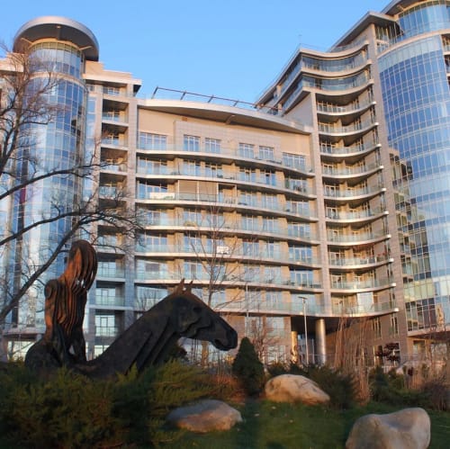 Outdoor Sculpture | Public Sculptures by Alex Lidagovsky | Riviera Riverside Yacht Club in Kyiv