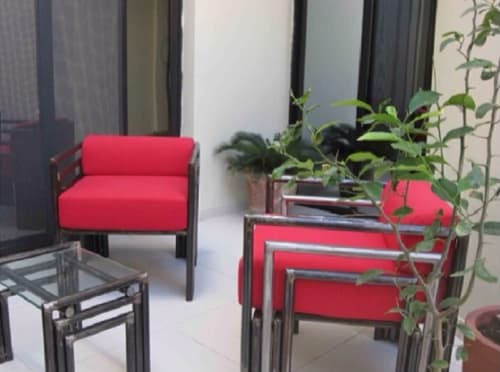 Red Chairs | Chairs by Ousmane Mbaye DESIGN | lavilla126 in Dakar